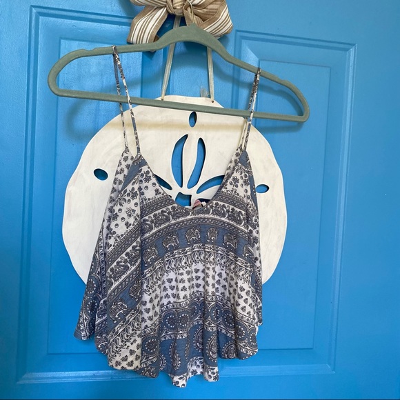 elephant pattern crop top tank top - Picture 2 of 4